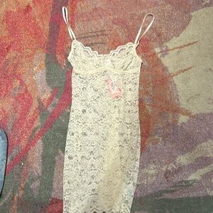 See-through white edikted dress